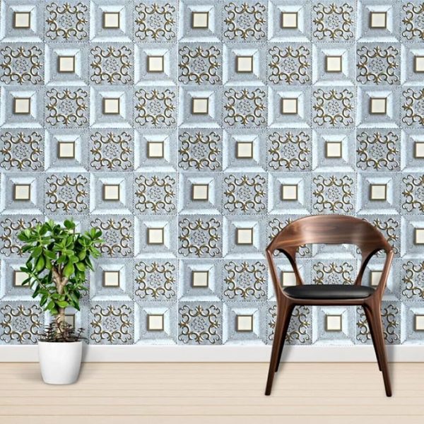 Set 50 bucati Marmura PH-001 decorativa autoadeziva , waterproo usor de montat, rezistent la caldura, adeziv puternic, 30×60 cm, 2 mm grosime